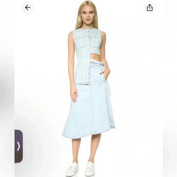 Acne studios kady denim skirt asymmetrical - Picture 1 of 5